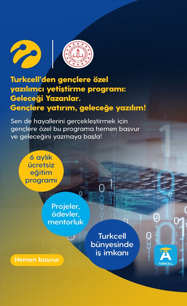 Turkcell ve Grup Şirketleri Gençlere Yatırım Geleceğe Yazılım Programı İş İlanı 22.11.2021